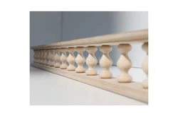 Oshxona uchun balustrades bu fotosurat