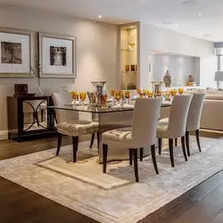 Carpet in the interior of the kitchen living room