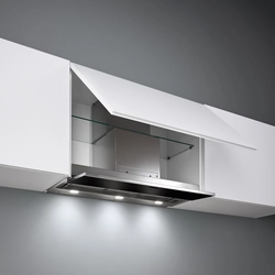 Fully built-in hood in the kitchen interior