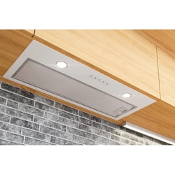 Fully built-in hood in the kitchen interior