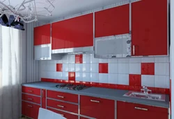 Тарҳи backsplash барои ошхона сурх