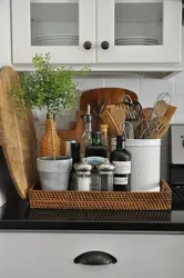 Basket In The Kitchen In The Interior