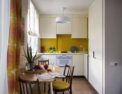 Interior of a small kitchen sq m photo