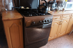 Hephaestus plates in the kitchen interior