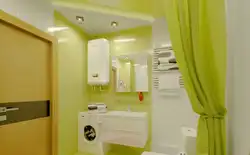 Boiler in the bathroom interior
