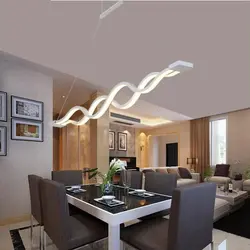 LED lamps in the kitchen interior