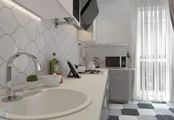 Матовая плитка в интерьере кухни