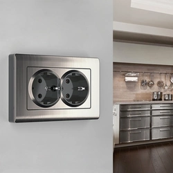 Black Sockets In The Kitchen Interior