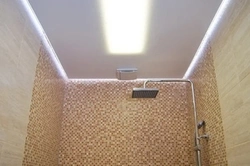 Световая ванна натяжной потолок фото
