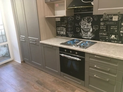 Malaga countertop in the kitchen interior