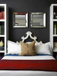 Photo of mirrors with shelves for the bedroom