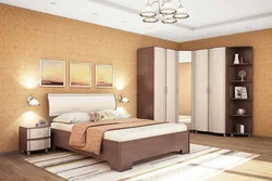 Photo of bedroom sets with corner wardrobe