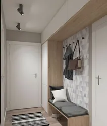 Hallway in Khrushchev with storage room design