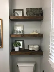 Shelves In The Bathroom Photo