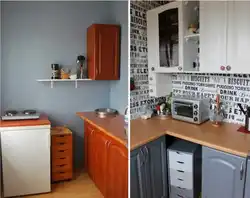 Покрасить мебель на кухне фото