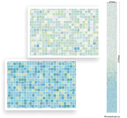 Bath mosaic pvc panels photo