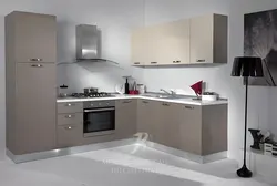 Кухня молочно серого цвета фото