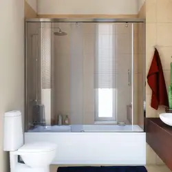 Раздвижные шторы для ванны фото