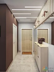 Photo of the hallway of a three-room apartment in a panel house