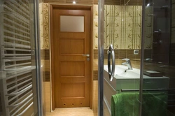 Photo of doors installed in the bathroom