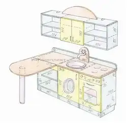 Детская Кухня Фото С Размерами