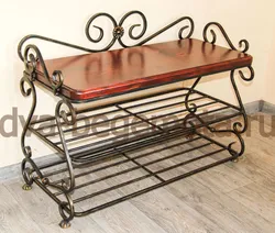 Forged Shoe Rack In The Hallway Photo