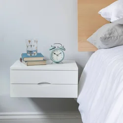 Hanging bedside tables for bedroom photo