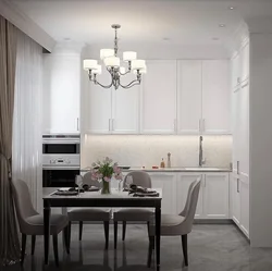 Modern classic kitchen design white