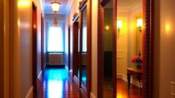 Hallway with mezzanines for a narrow corridor photo