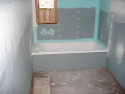 Плітка на гіпсакардон у ванным пакоі фота