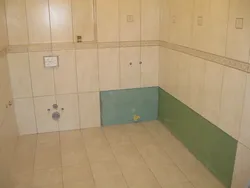 Tiles on drywall in the bathroom photo