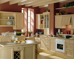 Different photos of beautiful kitchens