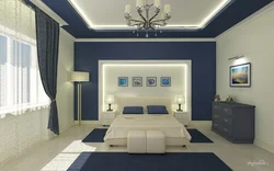 Ceiling design in a white bedroom photo