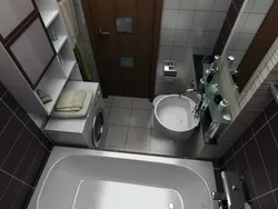 Xruşşovdakı vanna otağı ayrıca tualet fotoşəkili ilə