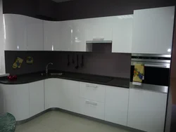 Matte white MDF kitchen photo