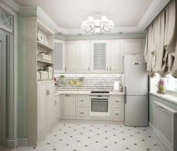 Small Provence kitchen photo design