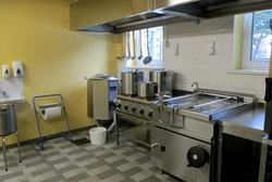 Photo of a kitchen in a kindergarten