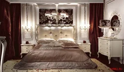 Спальня ў італьянскім стылі фота інтэр'ер