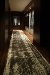 Modern carpet runners in the hallway photo