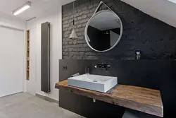 Concrete bathroom wall design