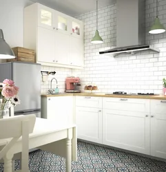 IKEA kitchens in the interior are real white