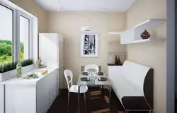 Couch in kitchen design