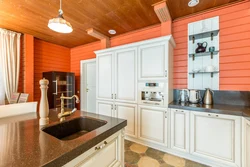 House interior imitation timber kitchen