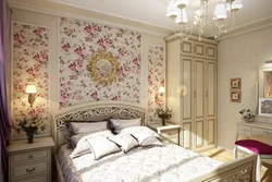 Floral bedroom interior