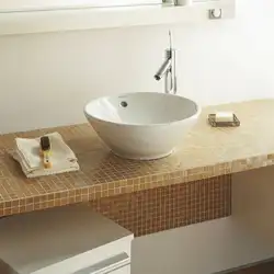 DIY bathroom countertop under the sink photo