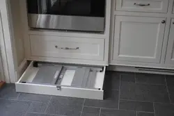 Photo of a kitchen with drawers below