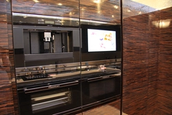 Kitchen design TV in the closet