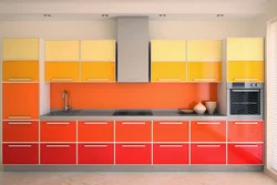 Kitchen design facade colors photo