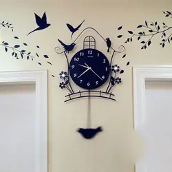 Bedroom design with clock