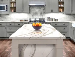 Countertop хокистарӣ сабук дар дохили ошхона